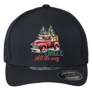 Jingle All The Way Funny Gift Flexfit Unipanel Trucker Cap