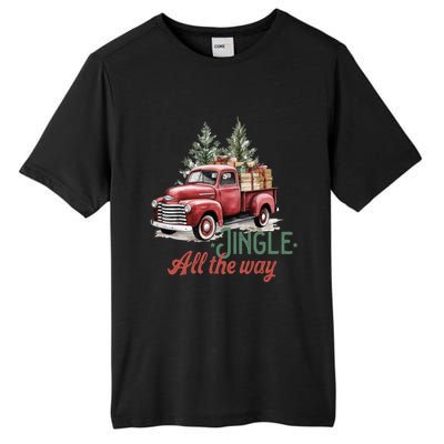 Jingle All The Way Funny Gift Tall Fusion ChromaSoft Performance T-Shirt