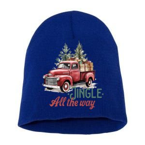 Jingle All The Way Funny Gift Short Acrylic Beanie