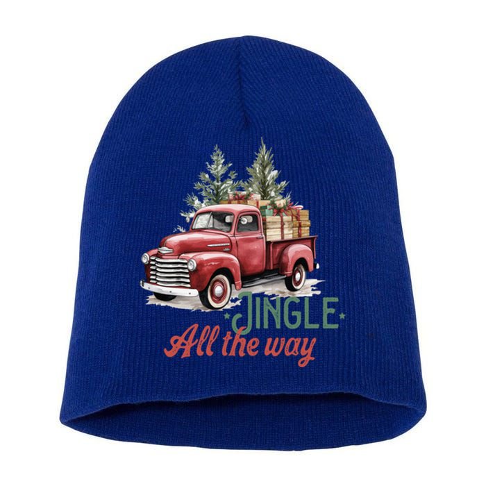 Jingle All The Way Funny Gift Short Acrylic Beanie