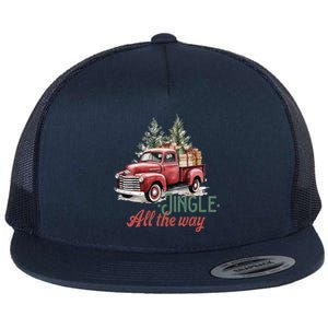 Jingle All The Way Funny Gift Flat Bill Trucker Hat