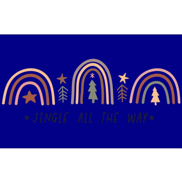 Jingle All The Way Rainbow Novelty Christmas Spirit Cool Gift Bumper Sticker