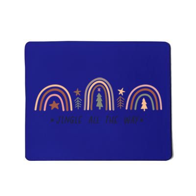 Jingle All The Way Rainbow Novelty Christmas Spirit Cool Gift Mousepad