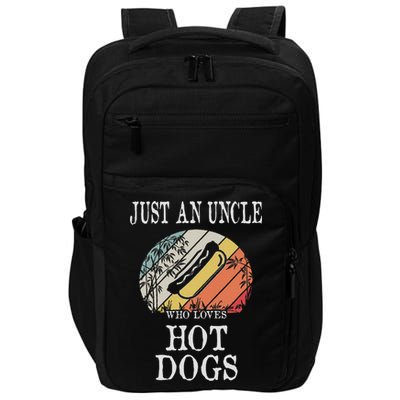 Just An Uncle Who Loves Hot Dogs Impact Tech Backpack