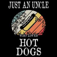 Just An Uncle Who Loves Hot Dogs 16 in Basic Backpack