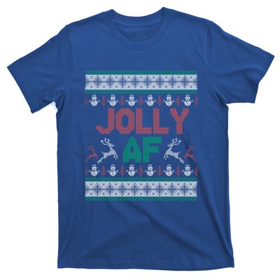 Jolly Af Ugly Christmas Styled Christmas Gift T-Shirt