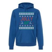 Jolly Af Ugly Christmas Styled Christmas Gift Premium Hoodie