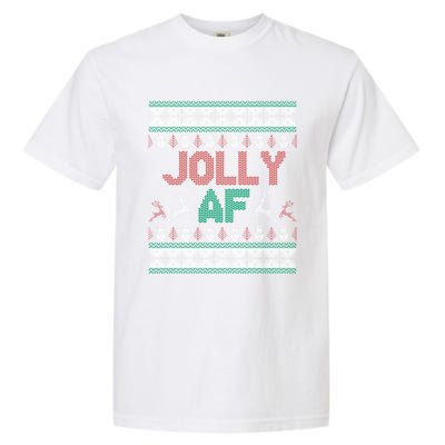 Jolly Af Ugly Christmas Styled Christmas Gift Garment-Dyed Heavyweight T-Shirt