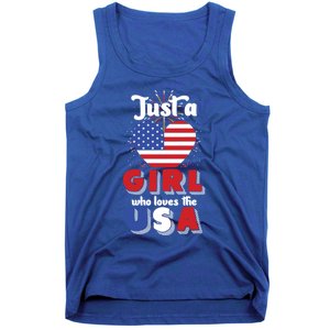 Just A United States Us Flag American 4th Of July Funny Gift Tank Top