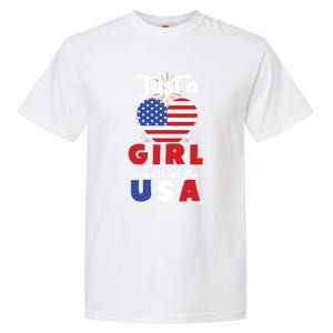 Just A United States Us Flag American 4th Of July Funny Gift Garment-Dyed Heavyweight T-Shirt