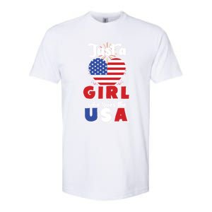 Just A United States Us Flag American 4th Of July Funny Gift Softstyle CVC T-Shirt