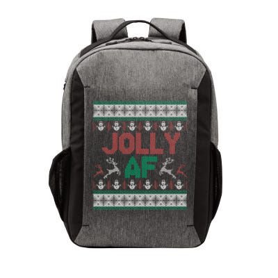 Jolly Af Ugly Christmas Styled Christmas Gift Vector Backpack