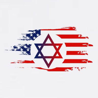 Jewish American Usa Flag With Star Of David Israel T-Shirt