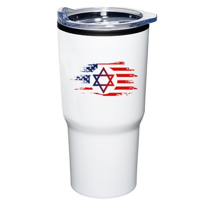 Jewish American Usa Flag With Star Of David Israel Tumbler
