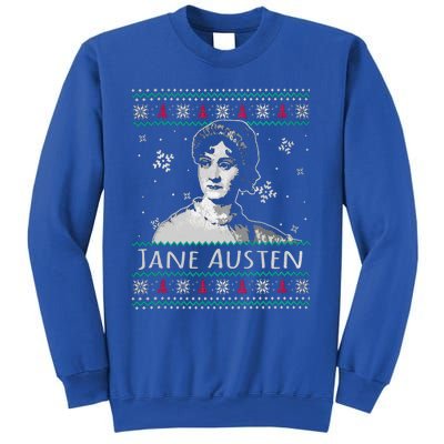 Jane Austen Ugly Christmas Sweater Design Xmas Book Lover Cool Gift Sweatshirt