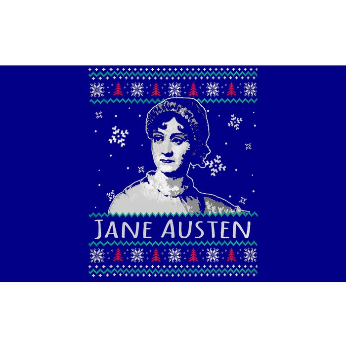 Jane Austen Ugly Christmas Sweater Design Xmas Book Lover Cool Gift Bumper Sticker