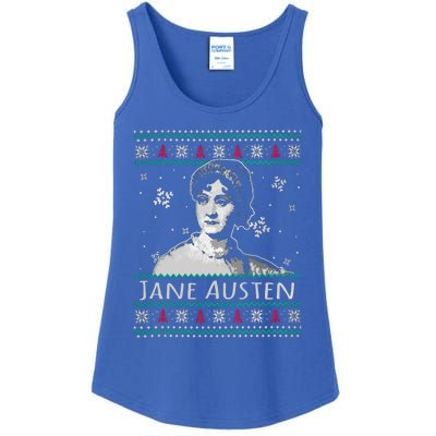 Jane Austen Ugly Christmas Sweater Design Xmas Book Lover Cool Gift Ladies Essential Tank