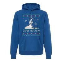 Jane Austen Ugly Christmas Sweater Design Xmas Book Lover Cool Gift Premium Hoodie