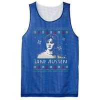 Jane Austen Ugly Christmas Sweater Design Xmas Book Lover Cool Gift Mesh Reversible Basketball Jersey Tank