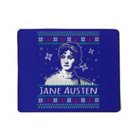 Jane Austen Ugly Christmas Sweater Design Xmas Book Lover Cool Gift Mousepad