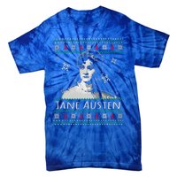 Jane Austen Ugly Christmas Sweater Design Xmas Book Lover Cool Gift Tie-Dye T-Shirt