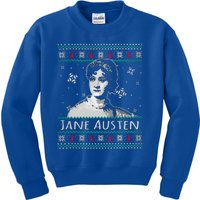 Jane Austen Ugly Christmas Sweater Design Xmas Book Lover Cool Gift Kids Sweatshirt