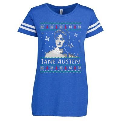 Jane Austen Ugly Christmas Sweater Design Xmas Book Lover Cool Gift Enza Ladies Jersey Football T-Shirt