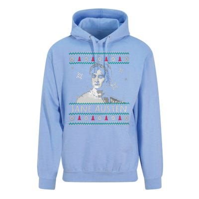 Jane Austen Ugly Christmas Sweater Design Xmas Book Lover Cool Gift Unisex Surf Hoodie