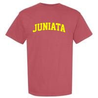 Juniata Arch Vintage Retro College Athletic Sports Garment-Dyed Heavyweight T-Shirt