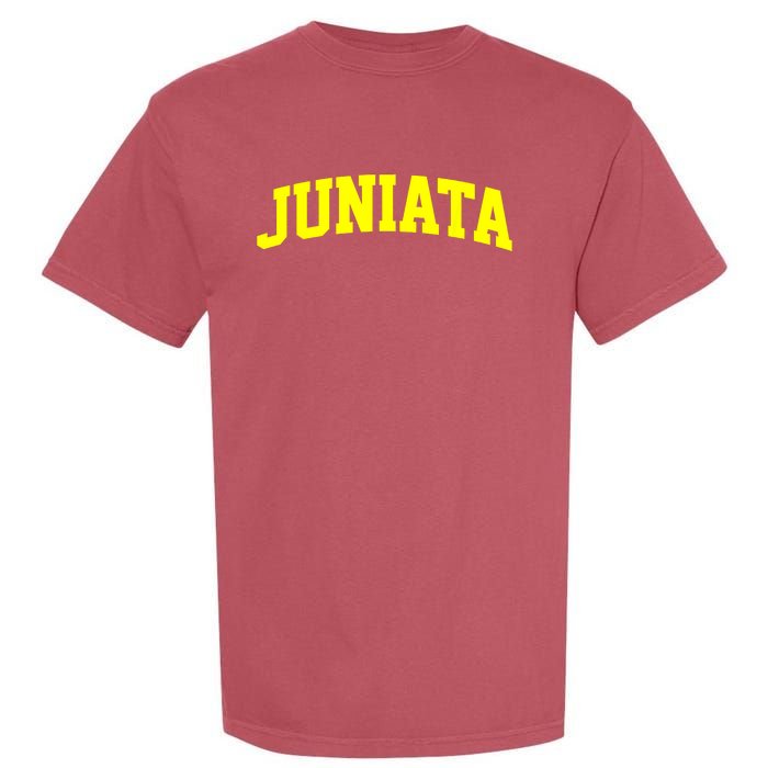 Juniata Arch Vintage Retro College Athletic Sports Garment-Dyed Heavyweight T-Shirt