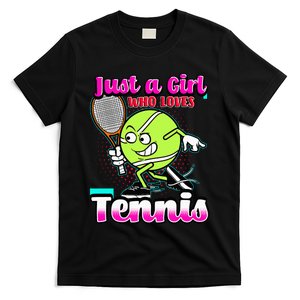 Just A  Who Loves Tennis T-Shirt