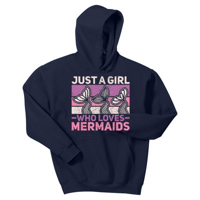 Just A Who Loves Mermaids Mermaid Birthday Party Outfit Kids Hoodie