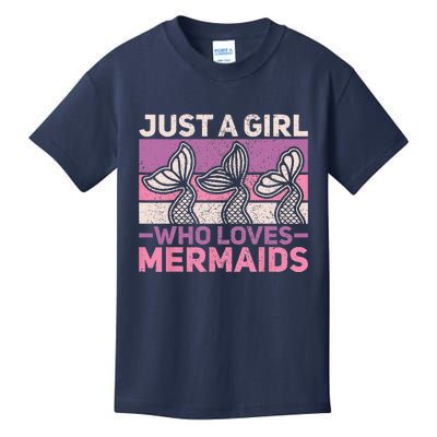 Just A Who Loves Mermaids Mermaid Birthday Party Outfit Kids T-Shirt