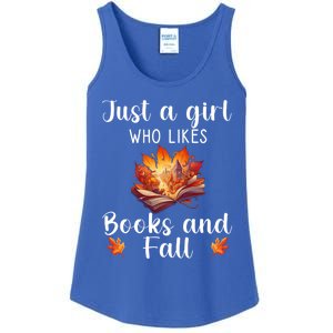 Just A Who Loves Fall And Books Automn Pumpkin Spice Gift Ladies Essential Tank