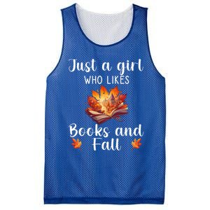 Just A Who Loves Fall And Books Automn Pumpkin Spice Gift Mesh Reversible Basketball Jersey Tank