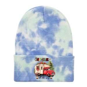 Jingle All Way Christmas Family Merry Xmas Hoiliday Gift Tie Dye 12in Knit Beanie