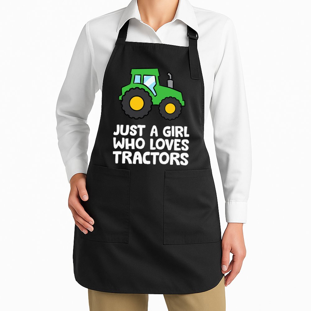 Just a  Who Loves Tractors Apron