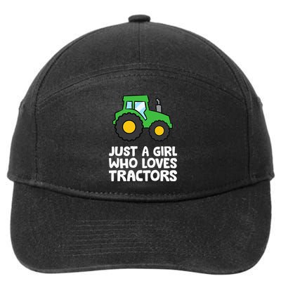 Just a  Who Loves Tractors 7-Panel Snapback Hat