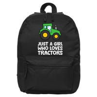 Just a  Who Loves Tractors 16 in Basic Backpack