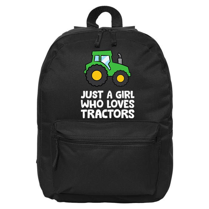 Just a  Who Loves Tractors 16 in Basic Backpack