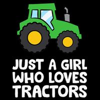 Just a  Who Loves Tractors 16 in Basic Backpack