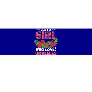 Just A Who Loves To Play The Ukulele Funny Music Quotes Funny Gift Bumper Sticker