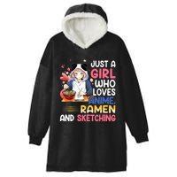 Just A Who Loves Anime Ra And Sketching Japan Anime Hooded Wearable Blanket