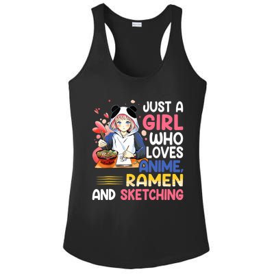 Just A Who Loves Anime Ra And Sketching Japan Anime Ladies PosiCharge Competitor Racerback Tank