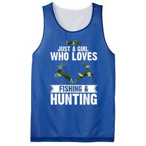 Just A Who Loves Fishing And Hunting Forest Gift Mesh Reversible Basketball Jersey Tank