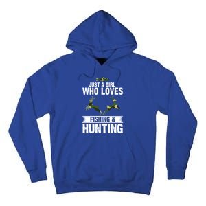 Just A Who Loves Fishing And Hunting Forest Gift Tall Hoodie