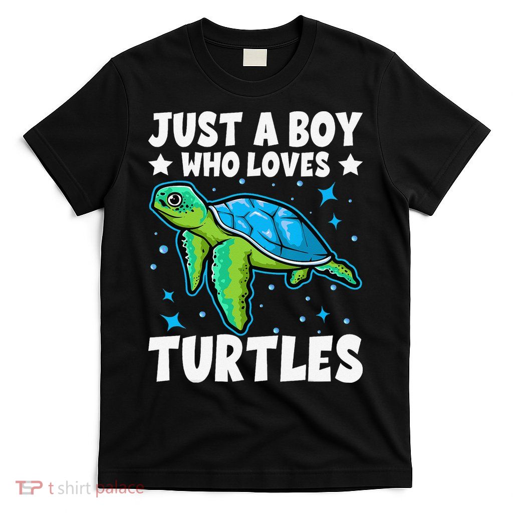Just A Who Loves Turtles Lover Gifts Sea Ocean Turtle T-Shirt