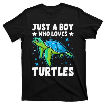 Just A Who Loves Turtles Lover Gifts Sea Ocean Turtle T-Shirt