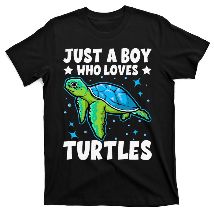 Just A Who Loves Turtles Lover Gifts Sea Ocean Turtle T-Shirt