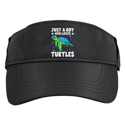 Just A Who Loves Turtles Lover Gifts Sea Ocean Turtle Adult Drive Performance Visor